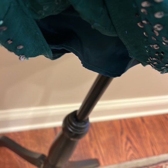 Aidan Mattox Blue and Green Mini Dress - Picture 8 of 13